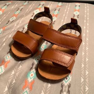 Brown Adjustable Sandals